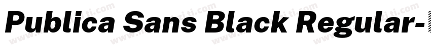 Publica Sans Black Regular字体转换